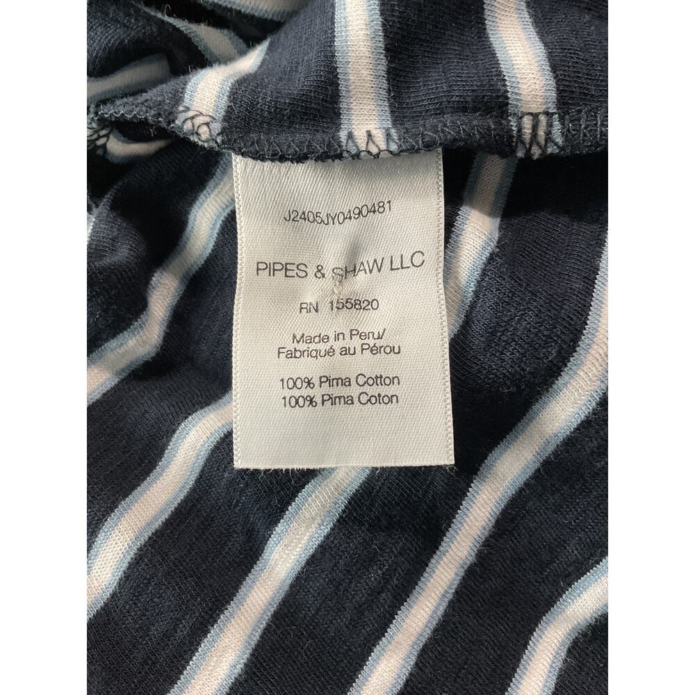 Veronica Beard Button Detail Striped Carla T Shirt Size L - Picture 6 of 7